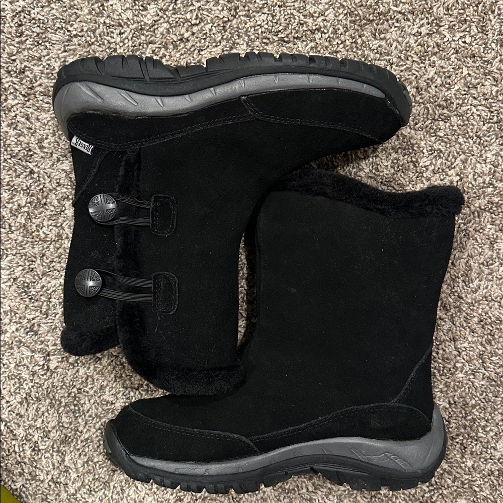 RANGER Black Winter Boots with Fur Lining - Picture 2 of 6